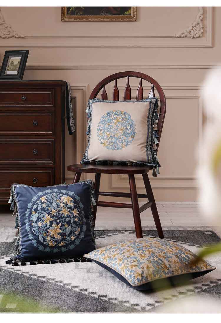 French Throw pillow cushion light luxury headrest car waist pillow