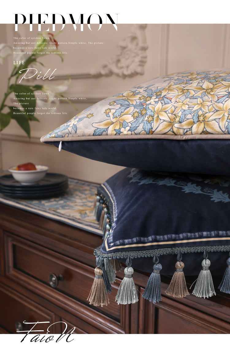 French Throw pillow cushion light luxury headrest car waist pillow