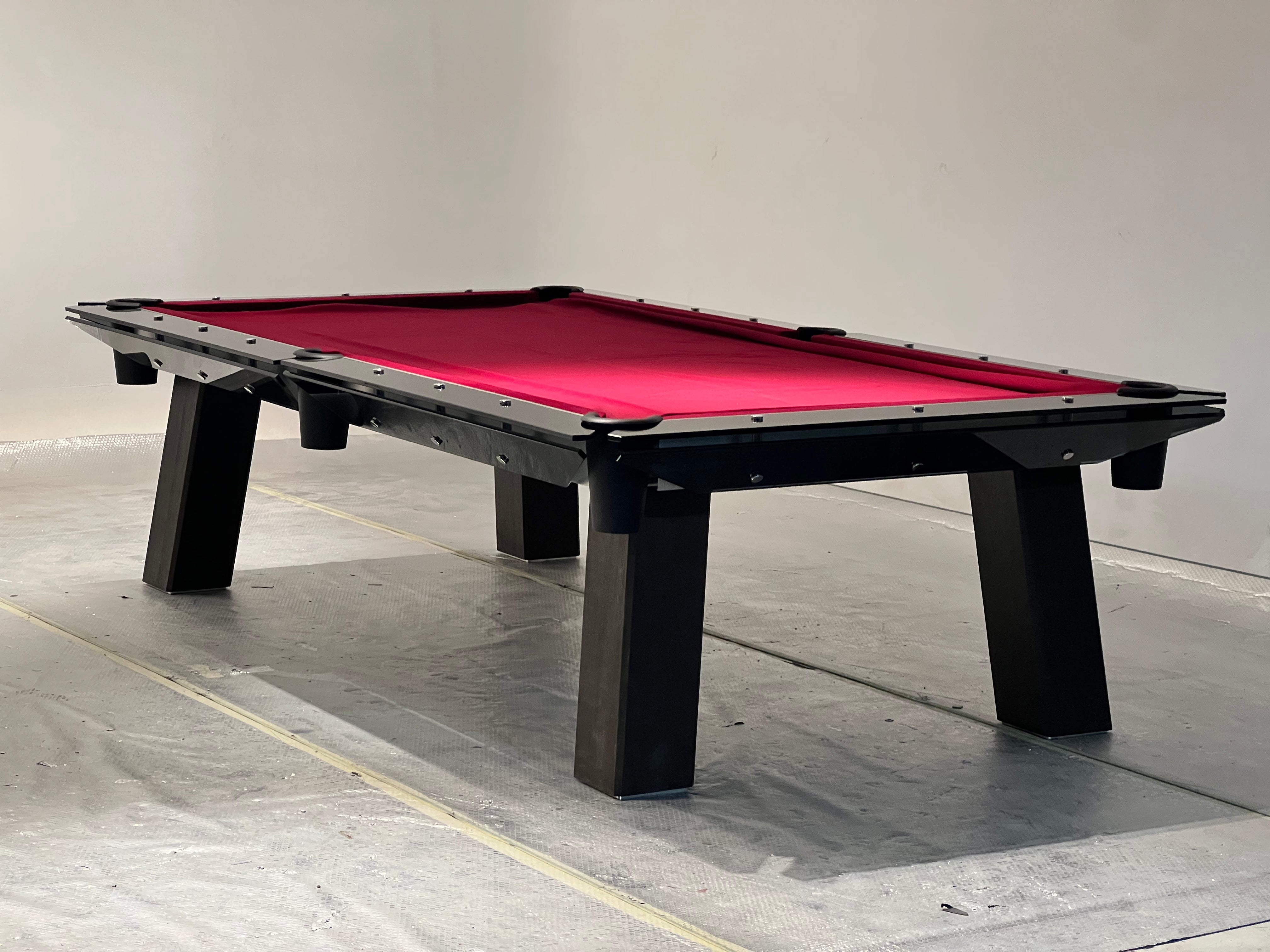 Crystal glass Wood-grained foot pool table Entertainment Furniture