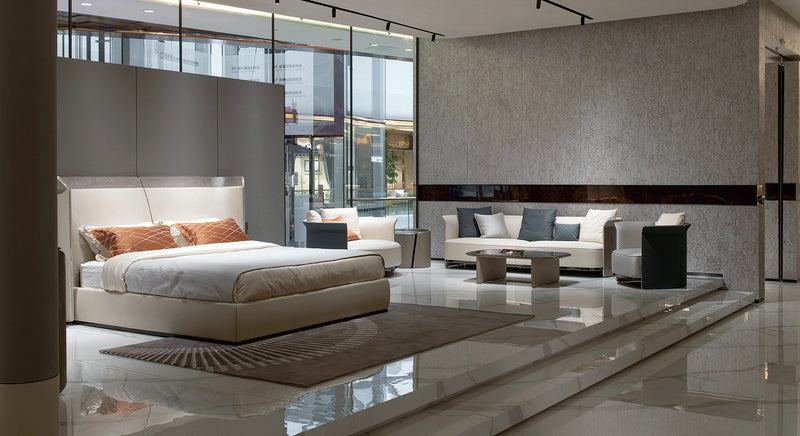Luxury Leather Set Bed Design Bedroom Modern Bed W015B10 Bentley Bed