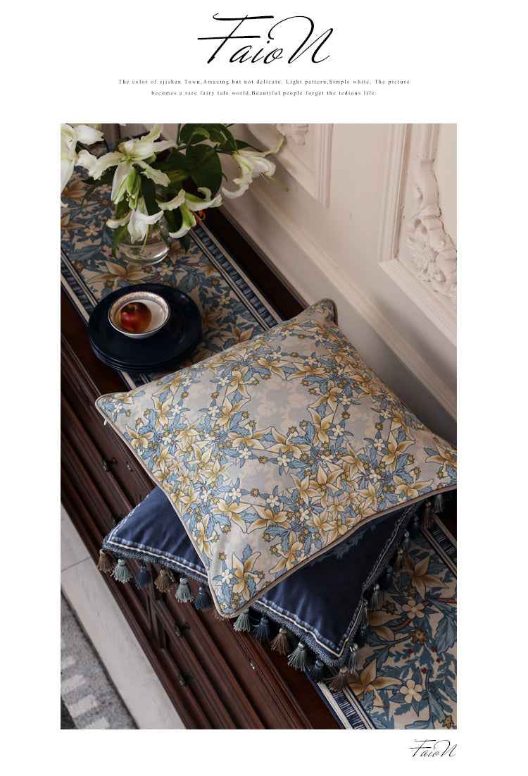 French Throw pillow cushion light luxury headrest car waist pillow