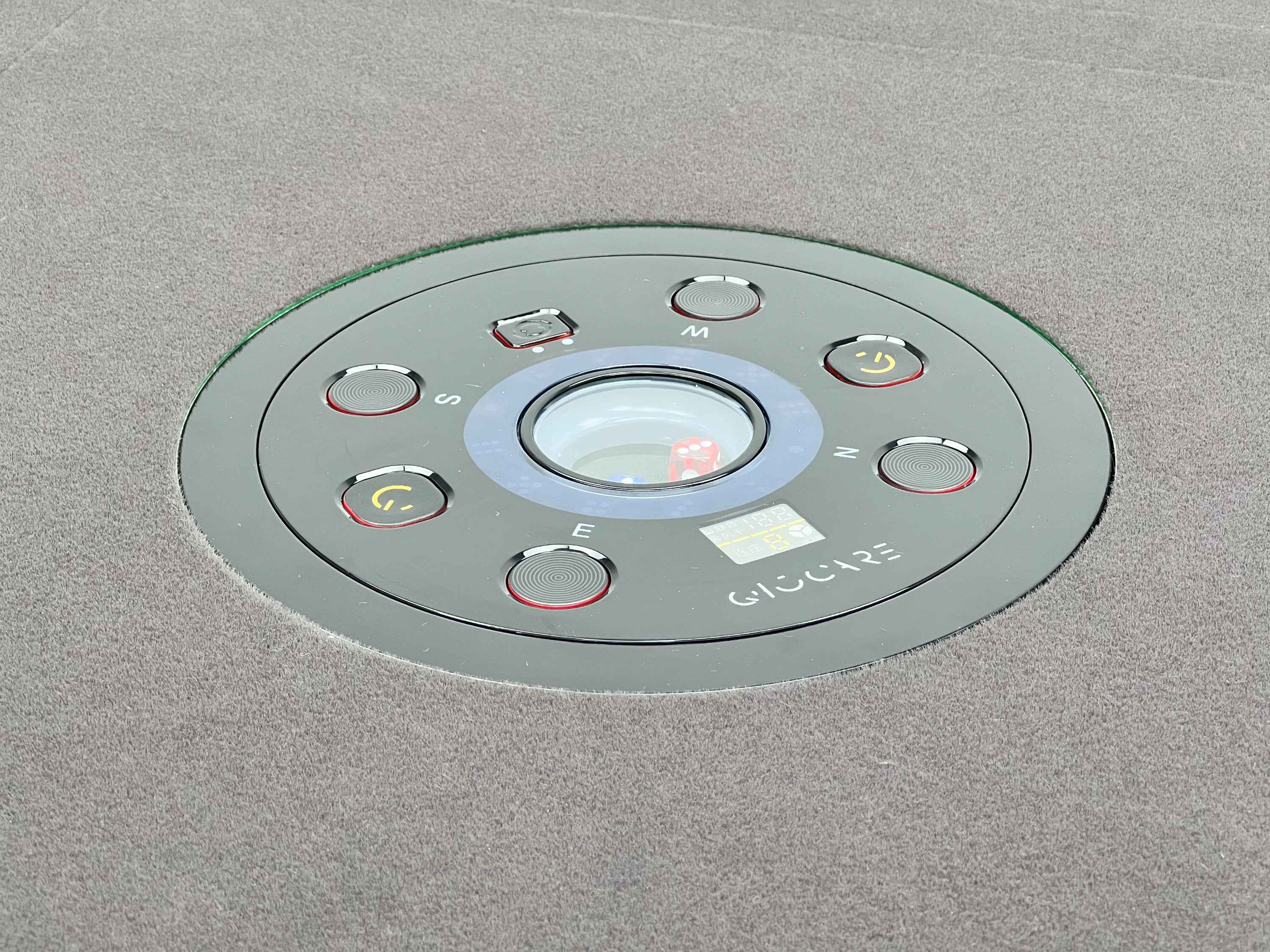 CRYSTAL GLASS AUTOMATIC MAHJONG TABLE