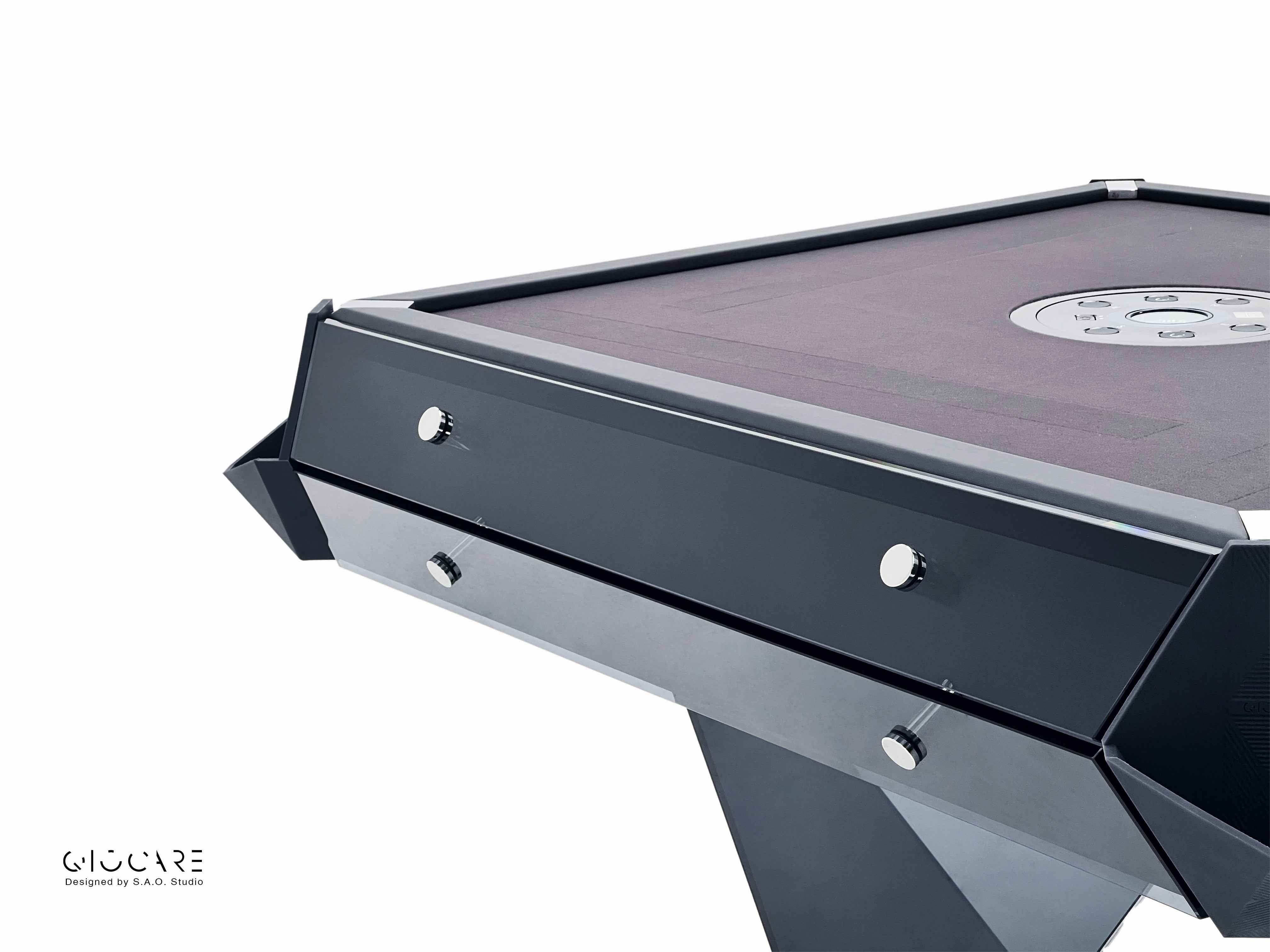 CRYSTAL GLASS AUTOMATIC MAHJONG TABLE