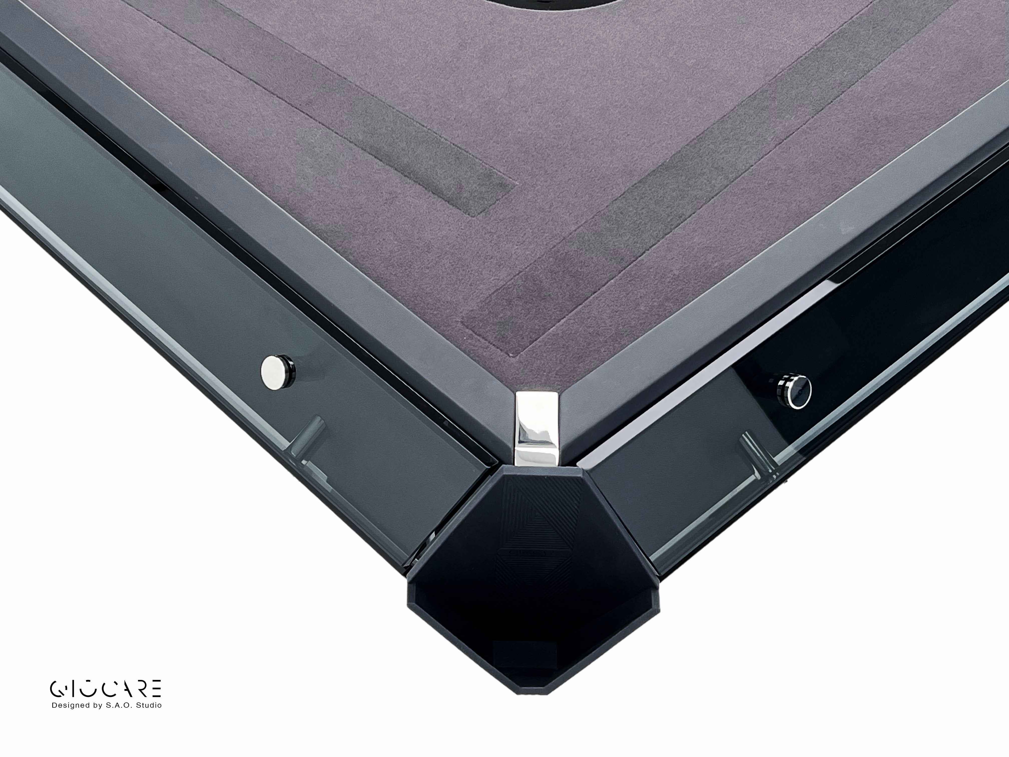 CRYSTAL GLASS AUTOMATIC MAHJONG TABLE