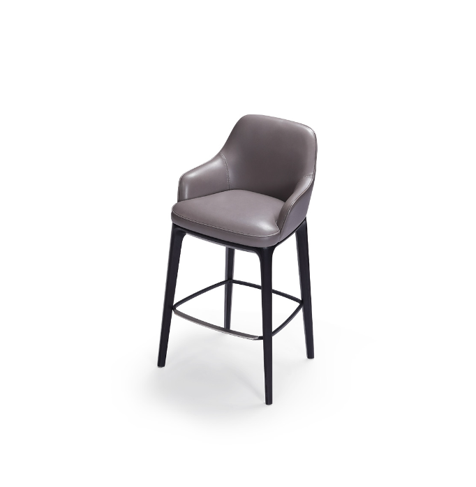 Italian minimalist leather Barstool chair HD1-1823 Barstool DD