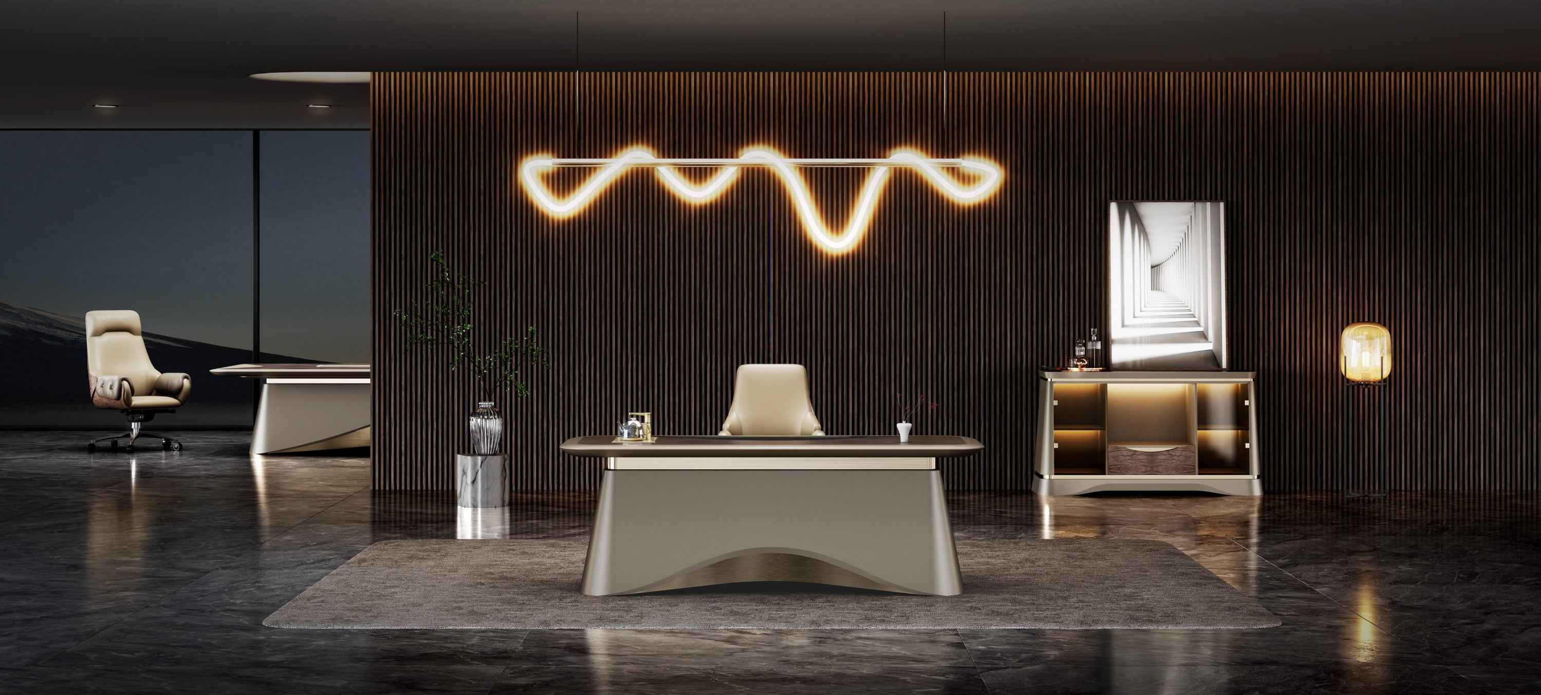 Modern 21003-C22 Compact Tea Table for Living Room