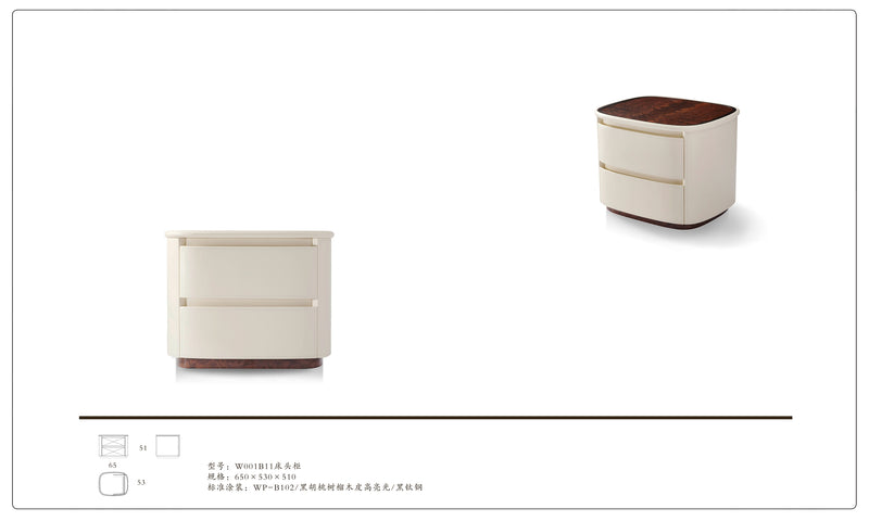Stylish and Functional Bedside Table for Modern Living Spaces W001B11 Bentley bedside table