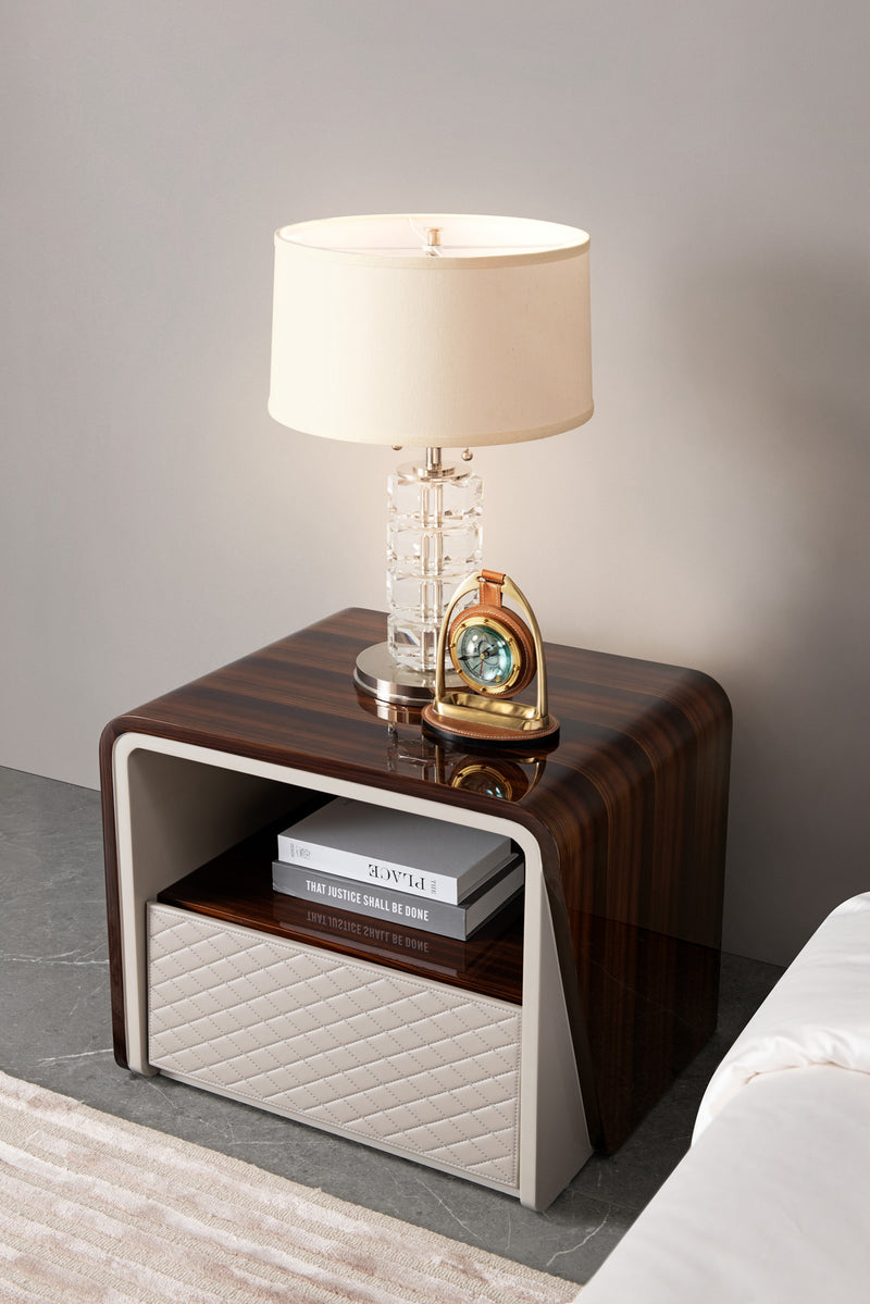 Modern Side Table Bedroom Bedside Nightstand With Drawer W006B11 Bentley bedside table