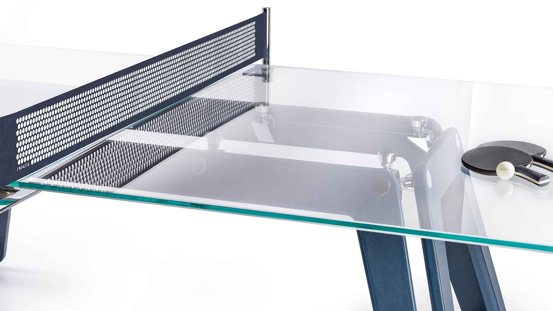GLASS PING-PONG TABLE