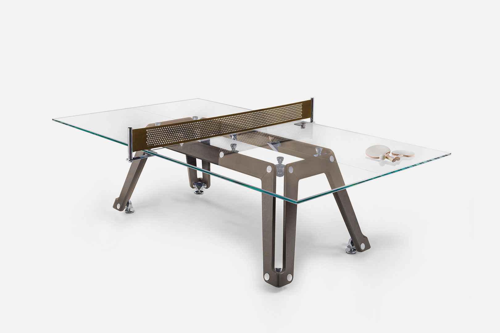 GLASS PING-PONG TABLE