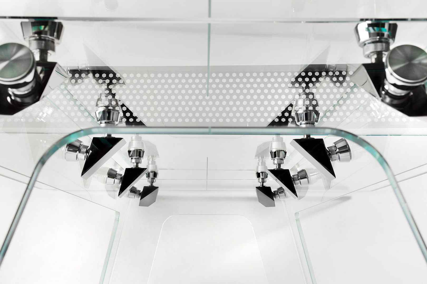 GLASS PING-PONG TABLE