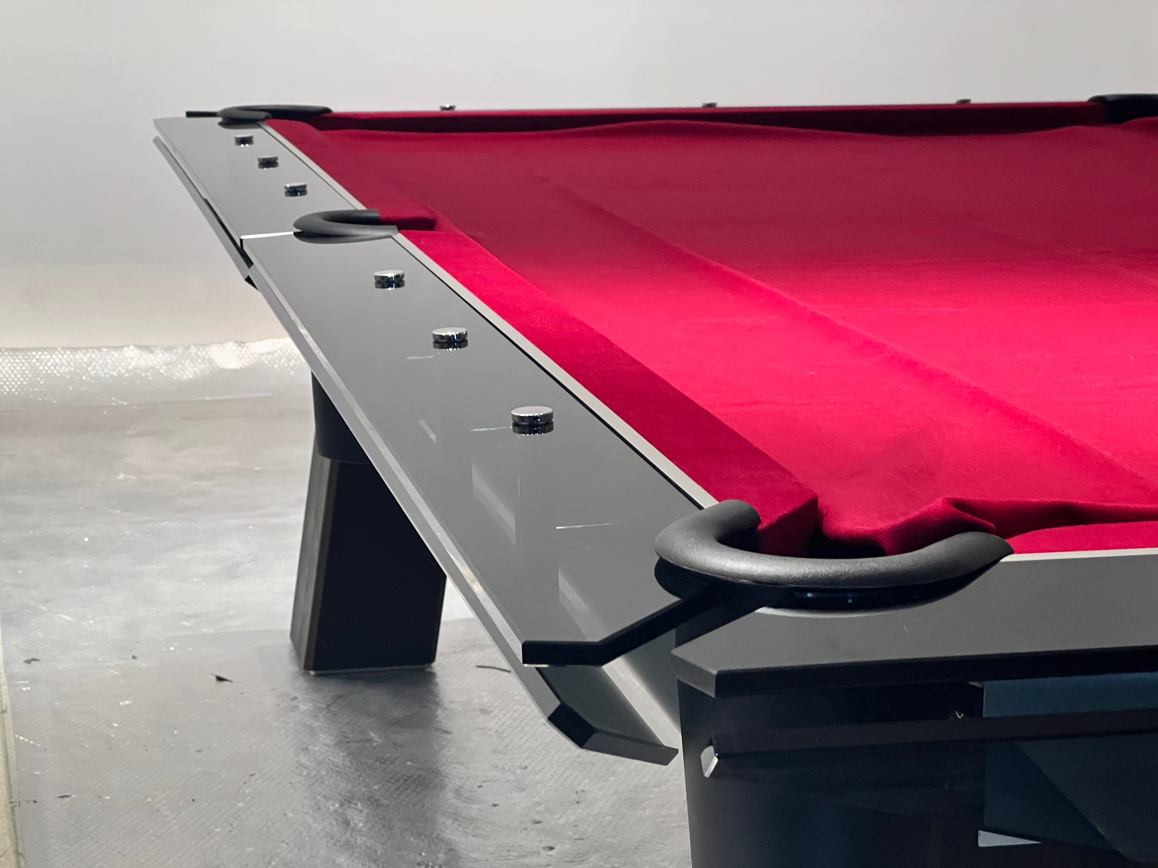 CRYSTAL GLASS POOL TABLE Entertainment Furniture