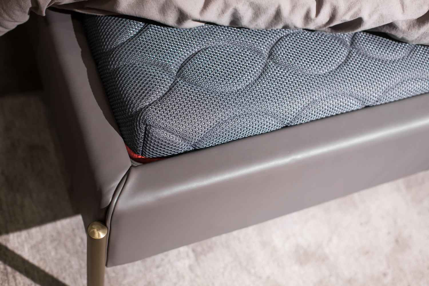 Premium Italian Minimalist A45 Full Leather Bed Set KB-VVCASA-BED-VX3-2018-1 Bed