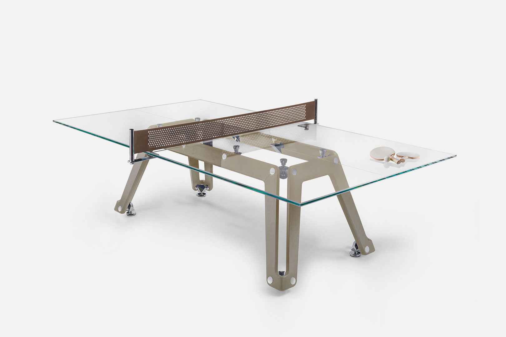 GLASS PING-PONG TABLE