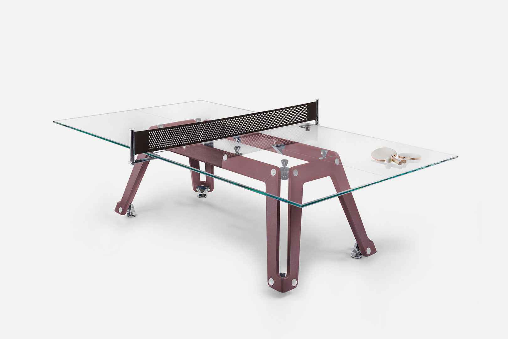 GLASS PING-PONG TABLE