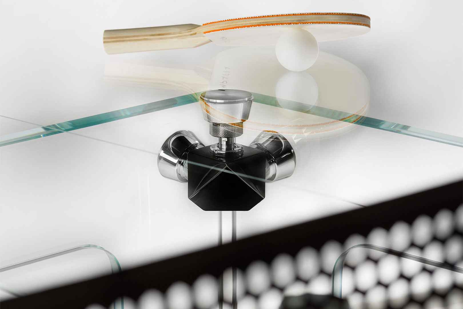 GLASS PING-PONG TABLE