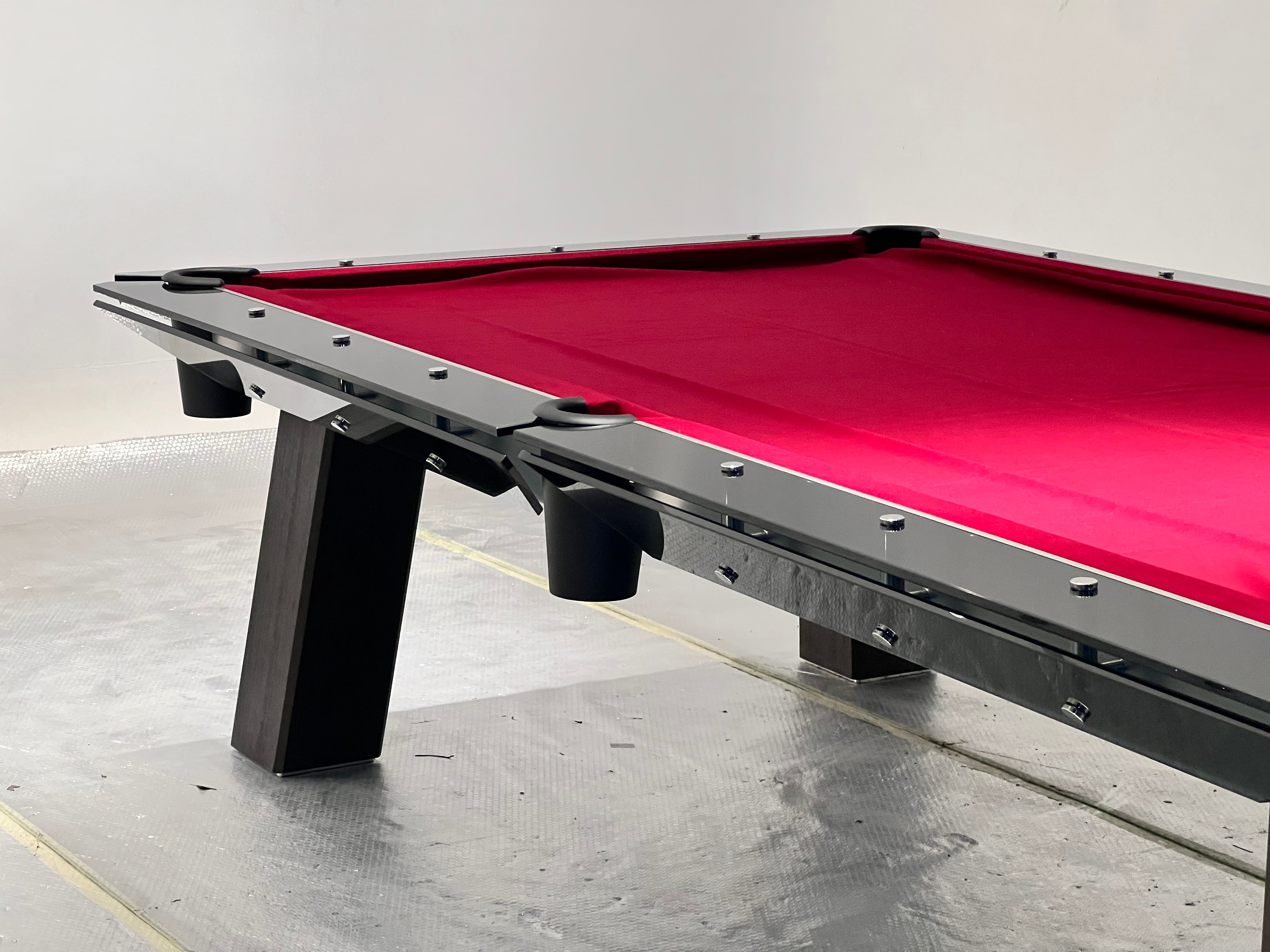 CRYSTAL GLASS POOL TABLE Entertainment Furniture