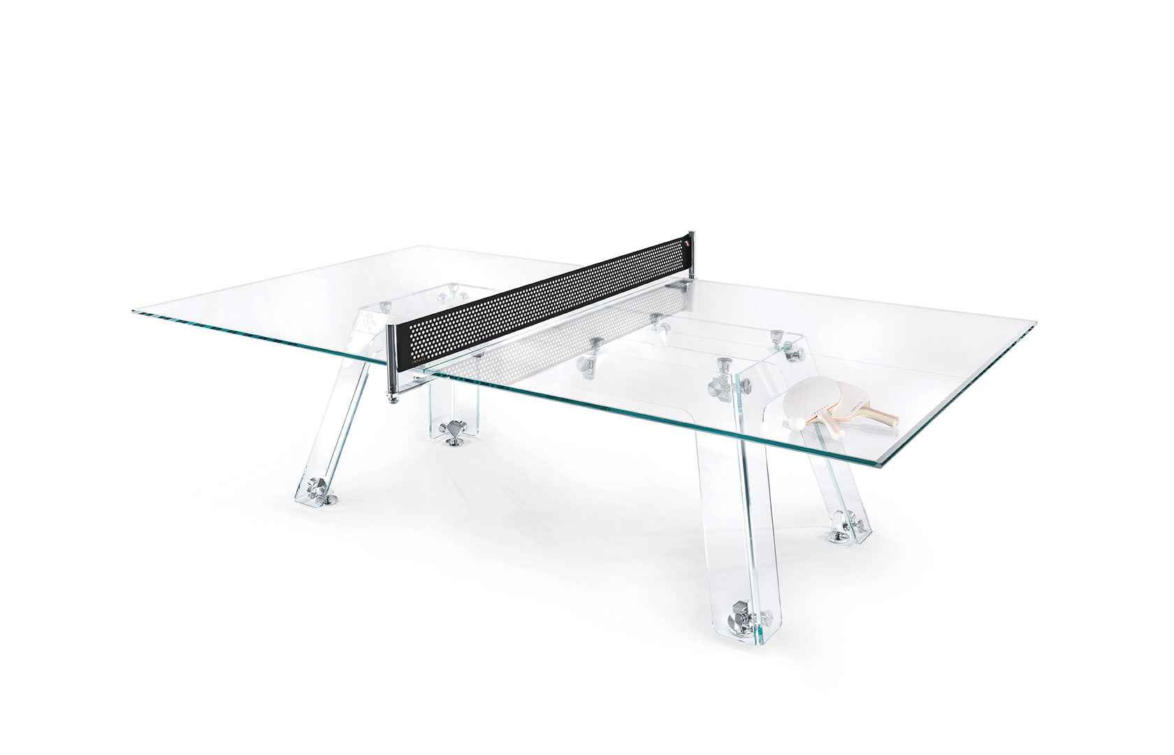GLASS PING-PONG TABLE
