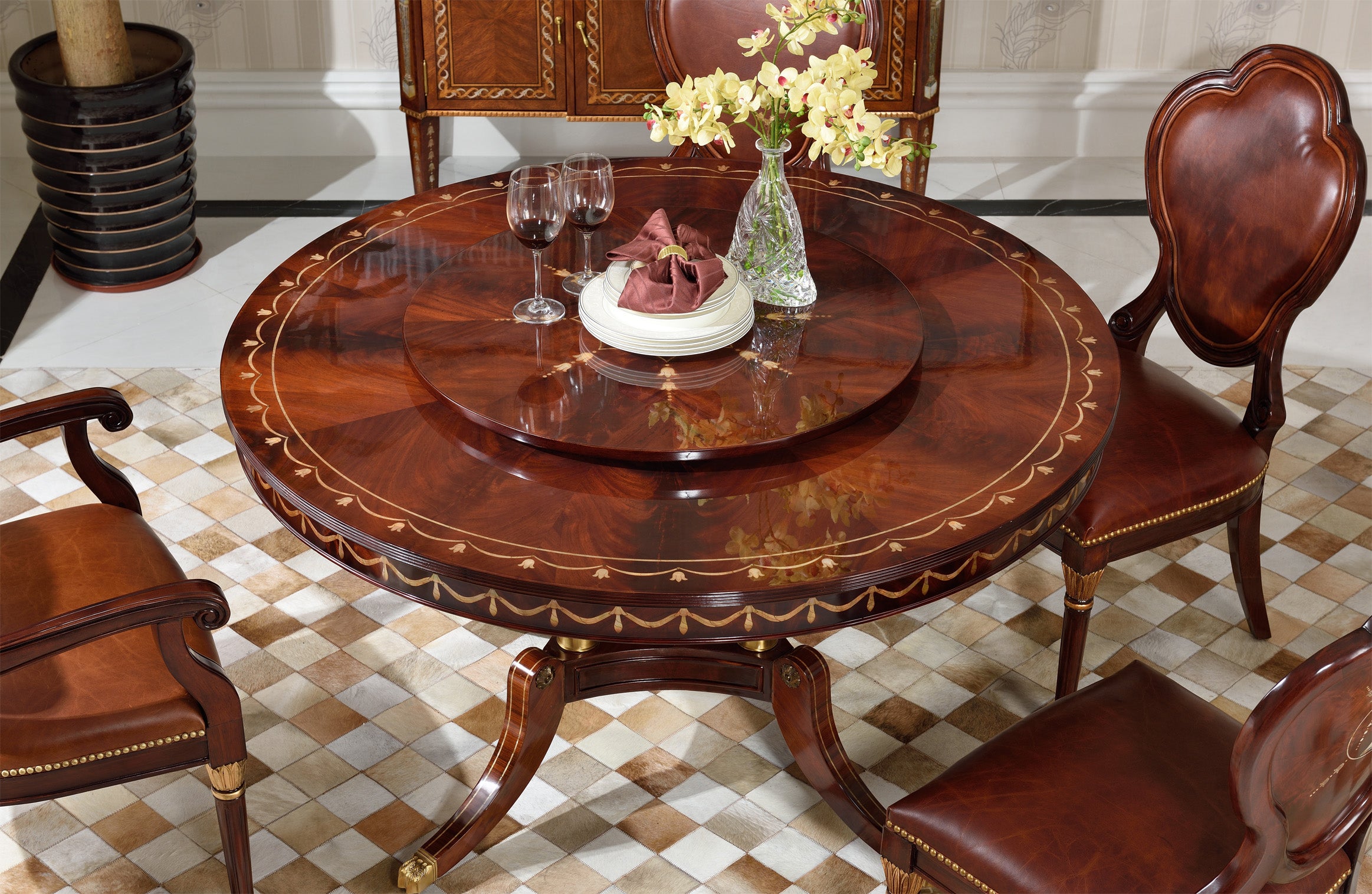 AI-5405-266-1 round dining table GD