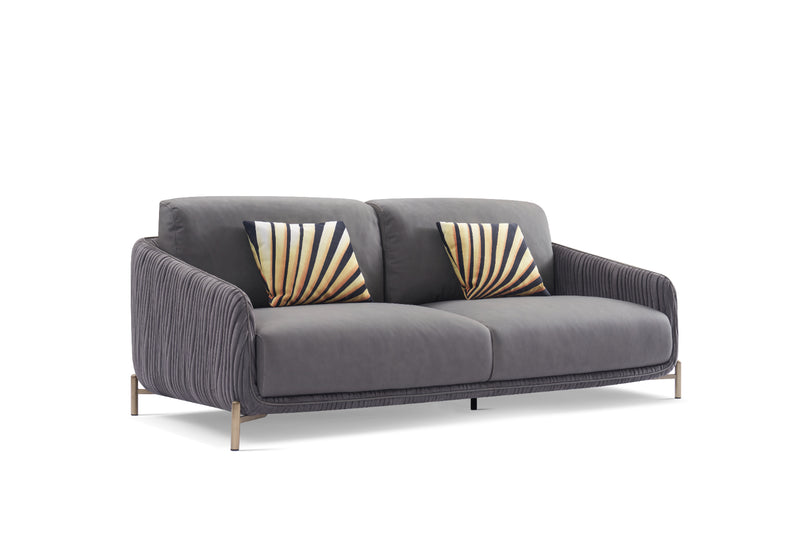Modern minimalist crease Craft Wild sofa with suede soft wrap tigercloth pillow DJ5-058 Sofa