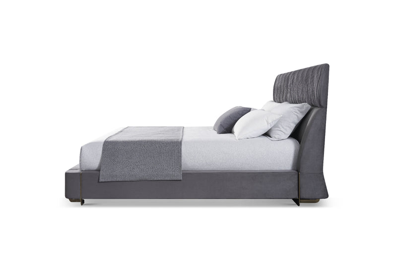 Italian Minimalist A65 Full Leather and KB15 Interlining Bed Set KB-VVCASA-BED-DX5-051-1 Bed
