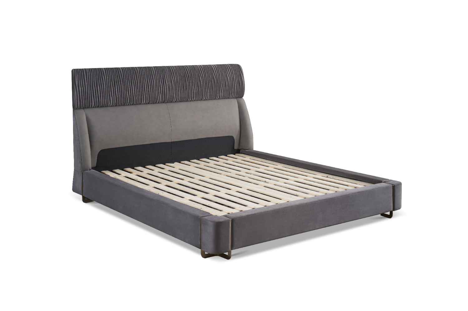 Italian Minimalist A65 Full Leather and KB15 Interlining Bed Set KB-VVCASA-BED-DX5-051-1 Bed