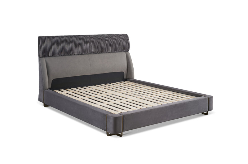 Italian Minimalist A65 Full Leather and KB15 Interlining Bed Set KB-VVCASA-BED-DX5-051-1 Bed