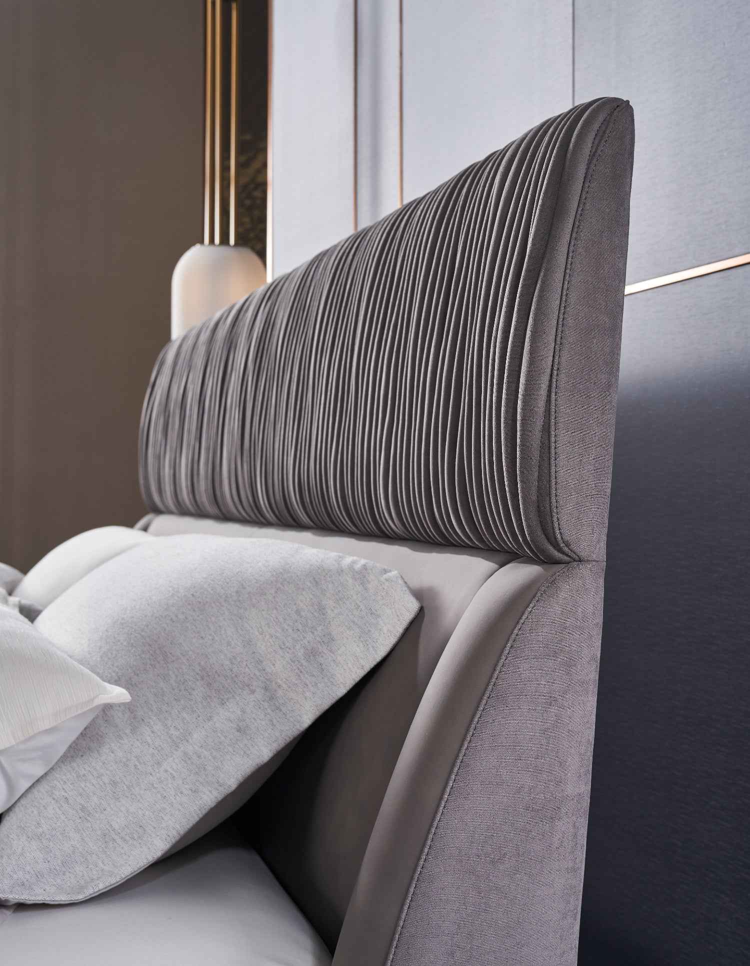 Italian Minimalist A65 Full Leather and KB15 Interlining Bed Set KB-VVCASA-BED-DX5-051-1 Bed