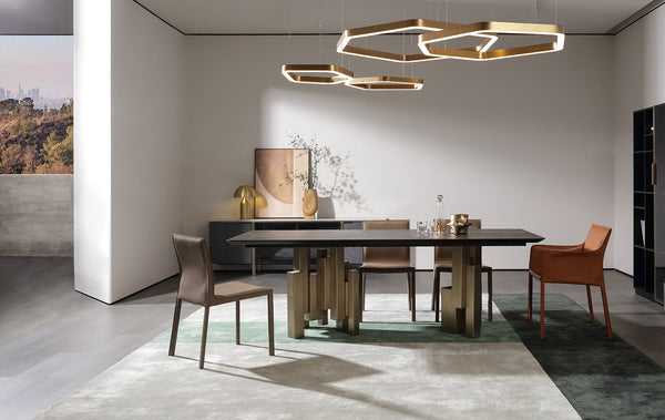 Italian minimalist style modern technology and classic design aesthetics can heat up the dining table HA-1911-2   Dining Table