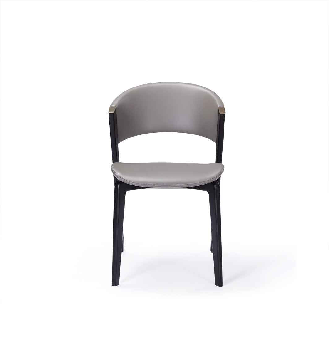 Minimalist Italian leather dining chair HB3-1908 dining chair