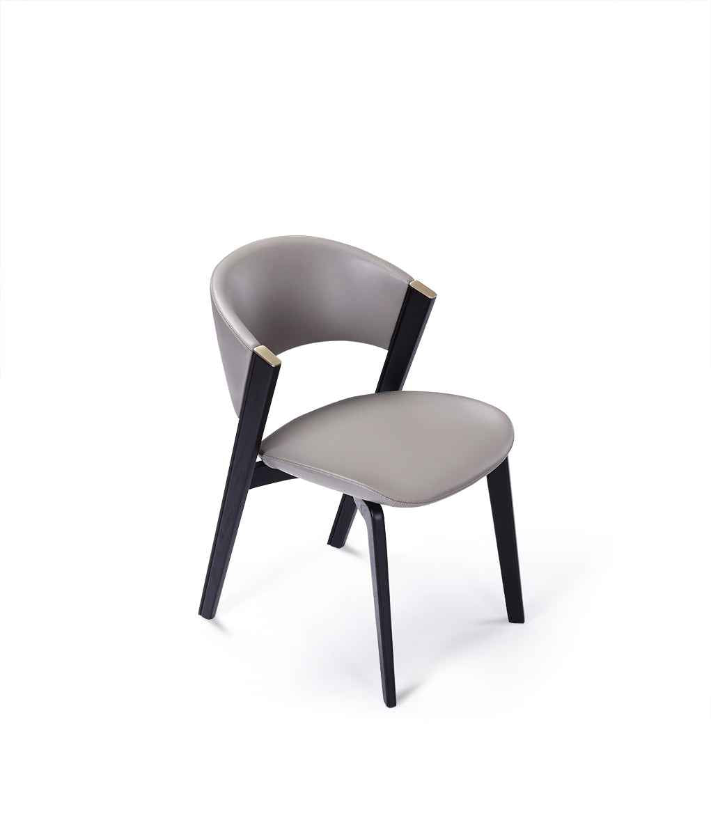 Minimalist Italian leather dining chair HB3-1908 dining chair