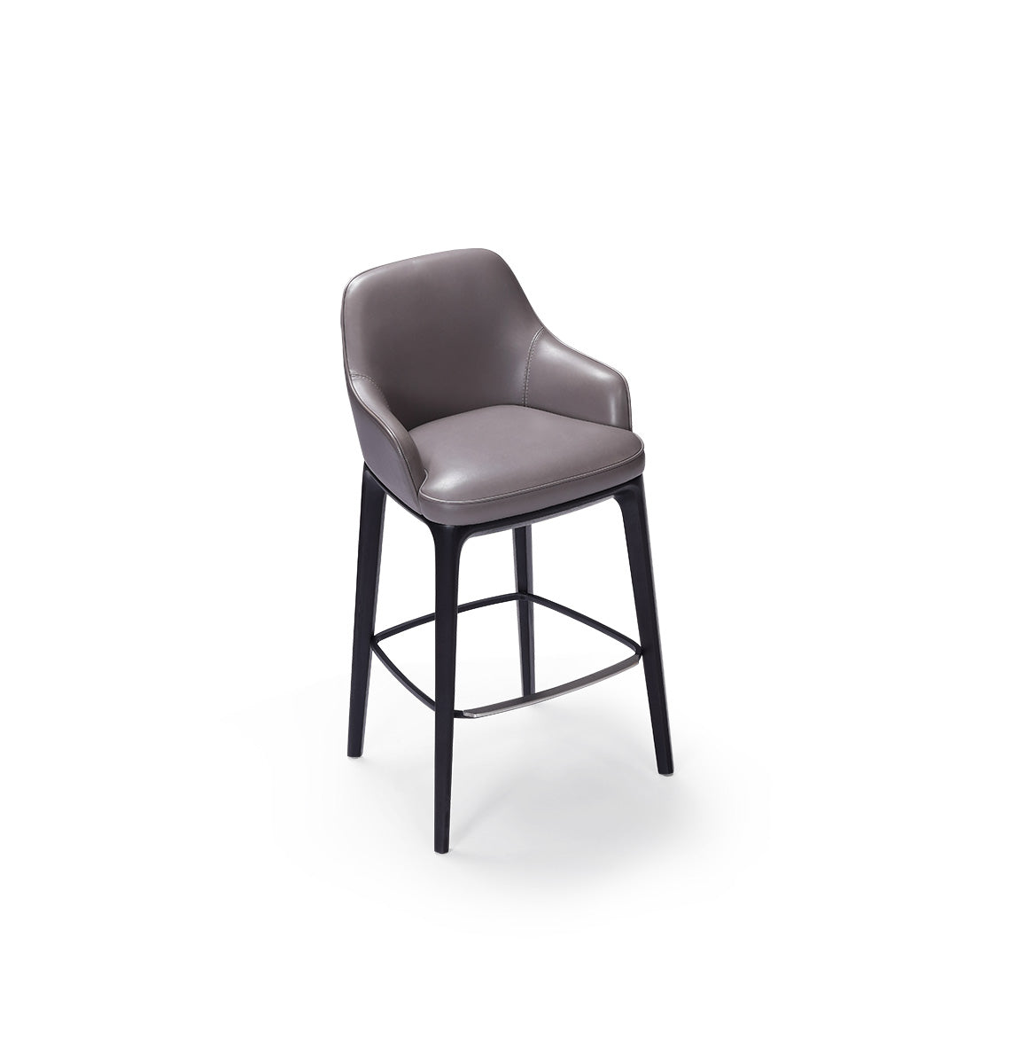 Italian minimalist leather Barstool chair HD1-1823 Barstool DD