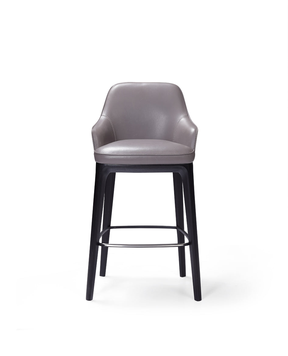 Italian minimalist leather Barstool chair HD1-1823 Barstool DD