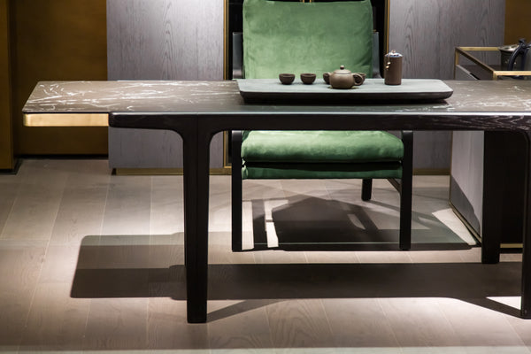 Modern Light Luxury Composite Glass HN-1907-2 Tea Table