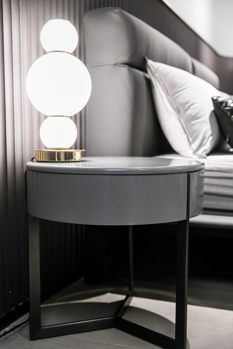 Sleek Grey Bedside HX-2071-2 Table
