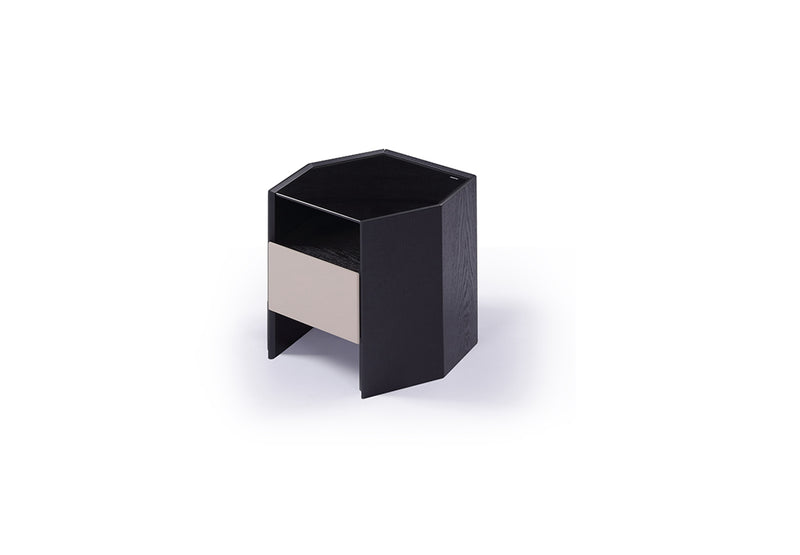 Contemporary Black HX5-1695-2 Bedside Table