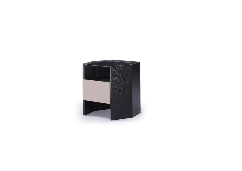 Contemporary Black HX5-1695-2 Bedside Table