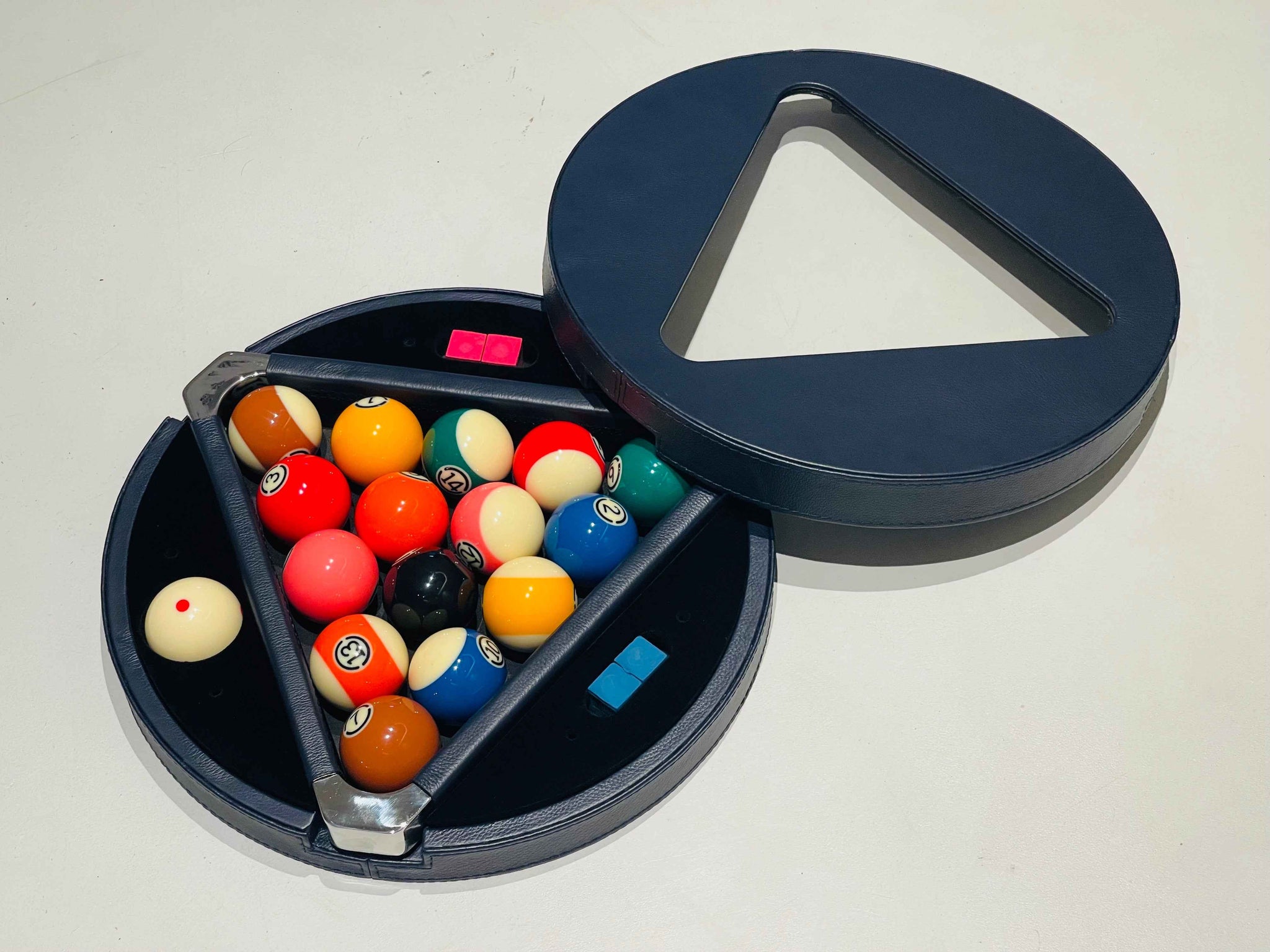 Leather Ball Disc Pool Table - Premium Quality Fun for Everyone