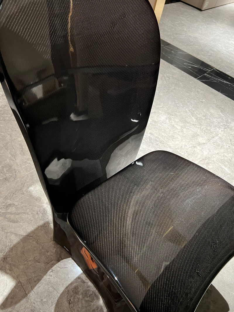 Bugatti Style Dinning Chair carbon fiber / Full leather 香榭丽餐椅