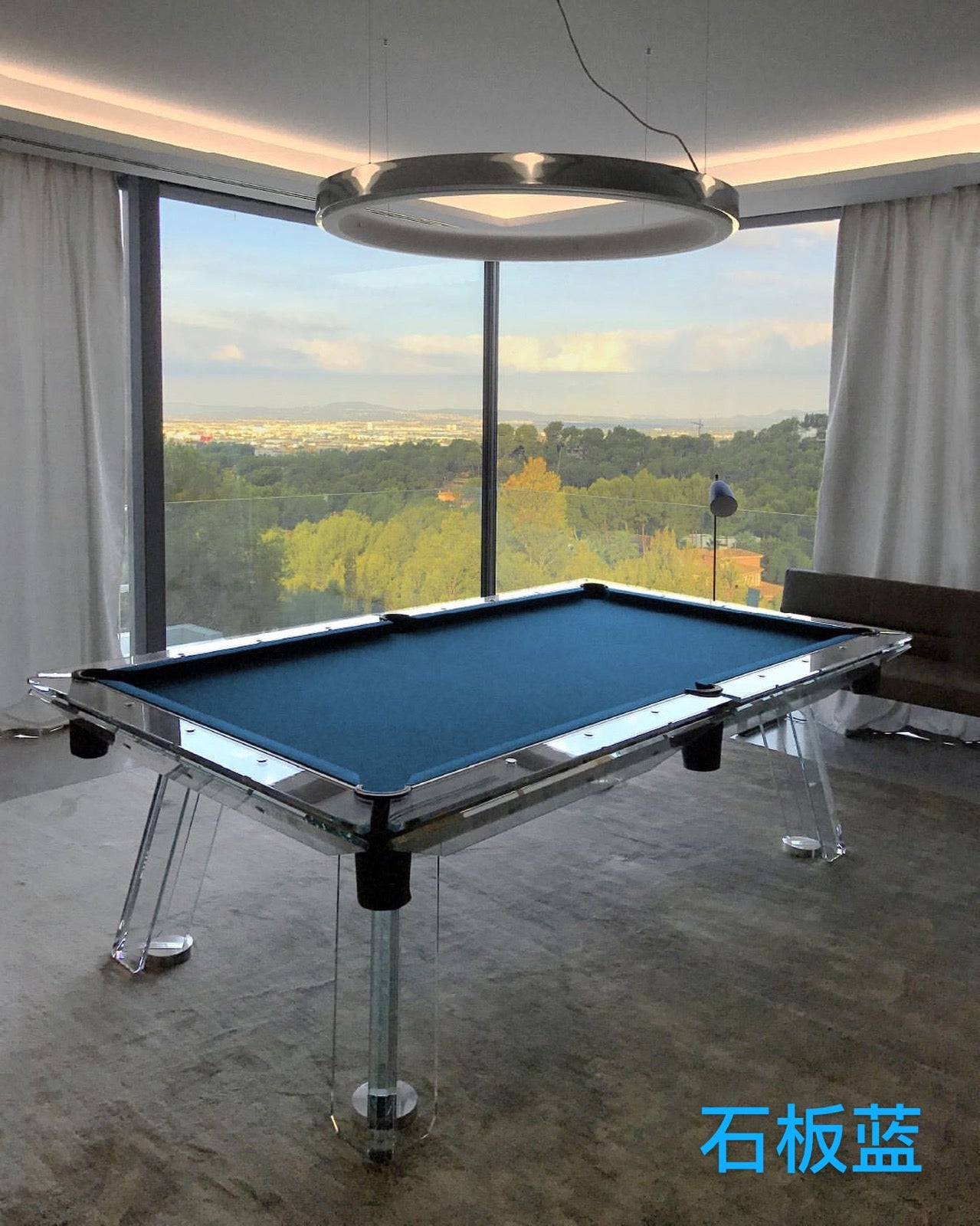 8/9-foot  crystal glass  billiard table Entertainment Furniture