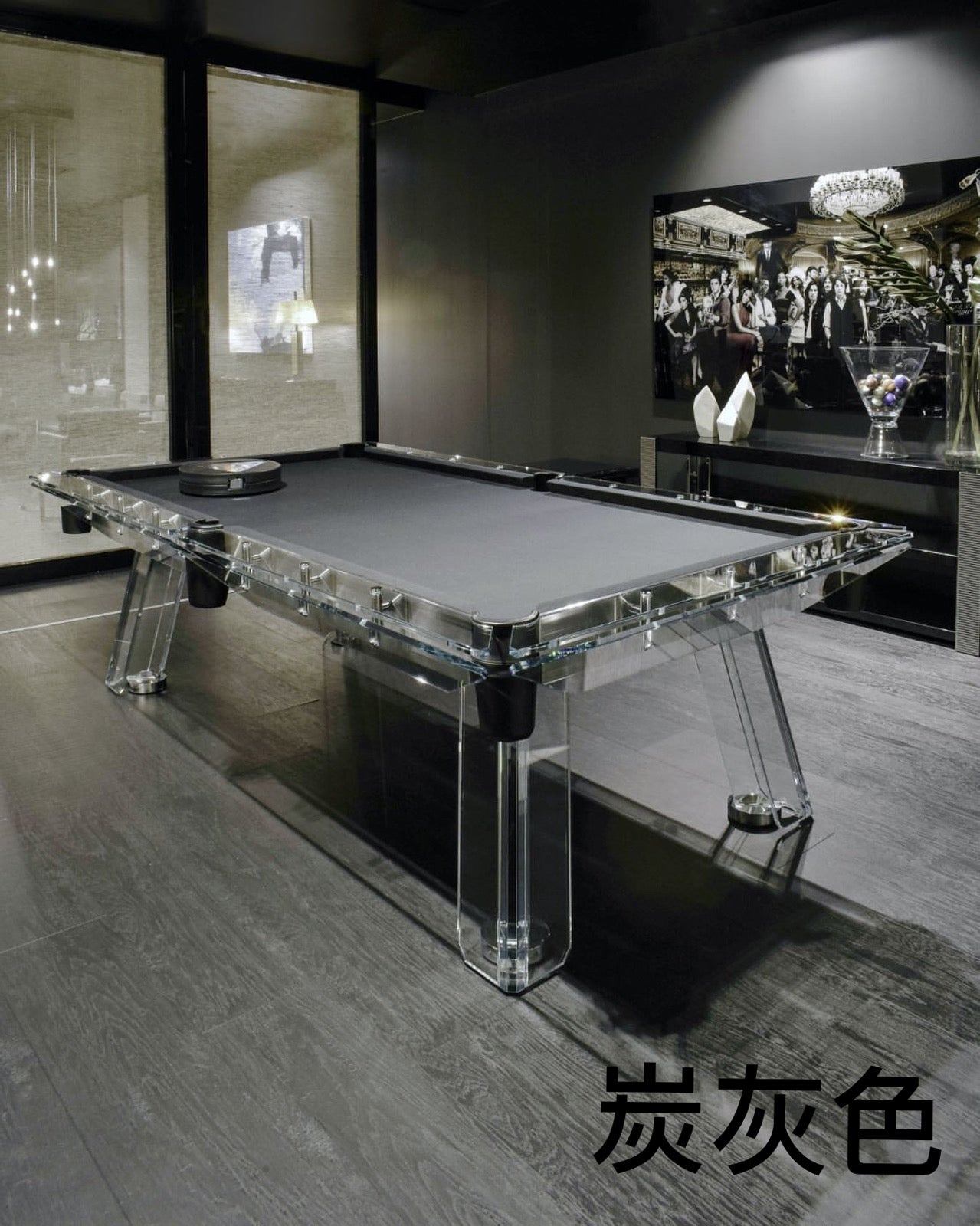 8/9-foot  crystal glass  billiard table Entertainment Furniture