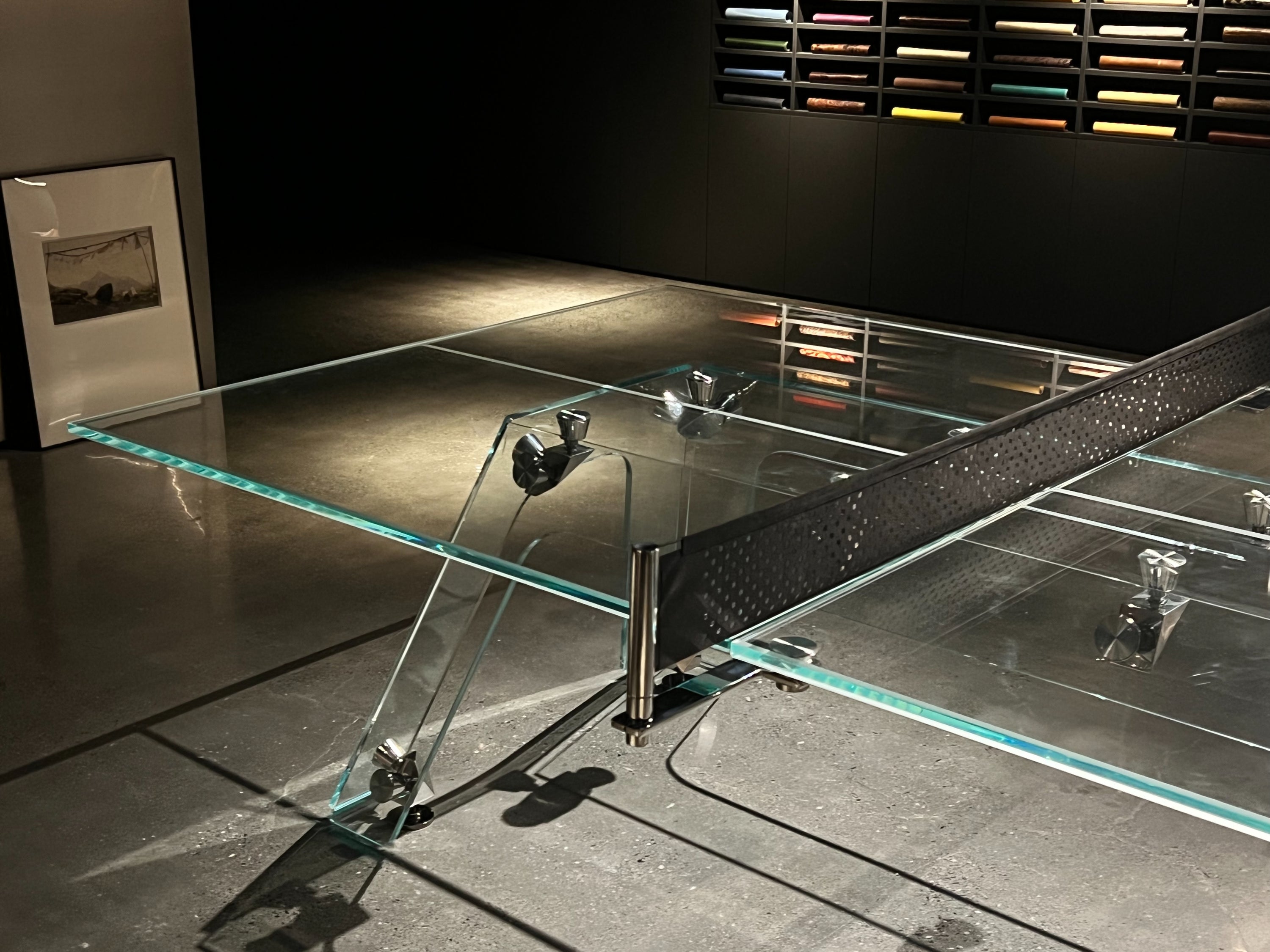 GLASS PING-PONG TABLE chiuchiufurniture