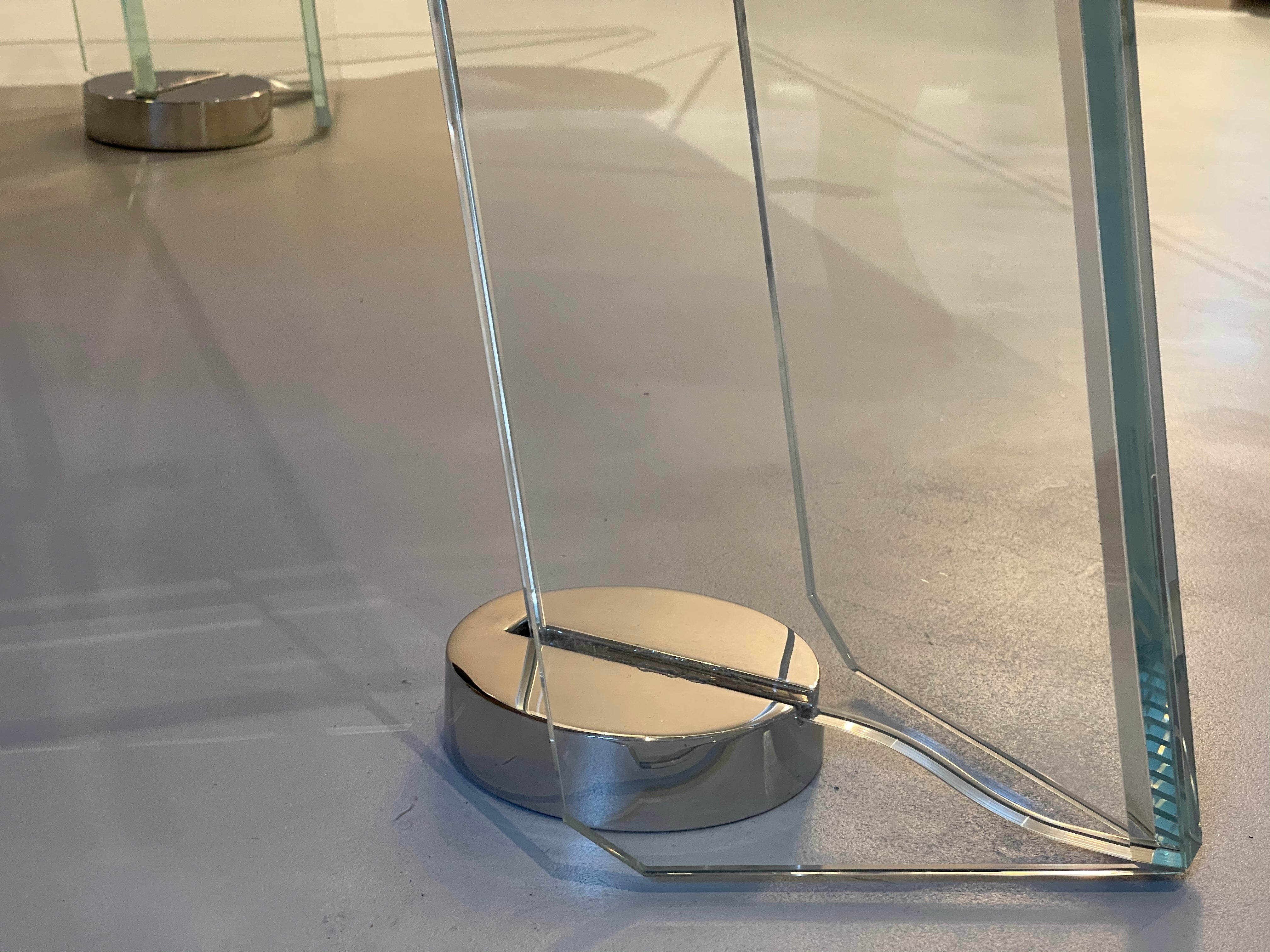 8/9-foot crystal glass billiard table