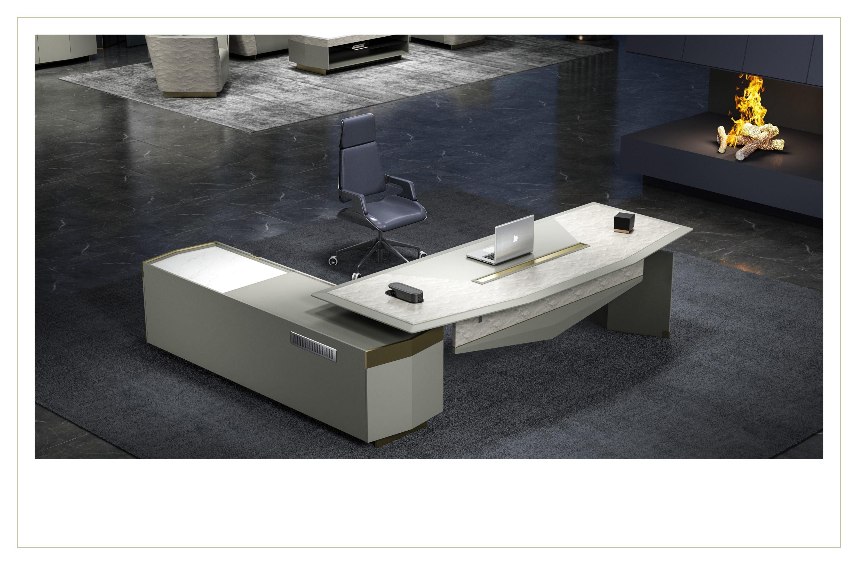 LY-001 President desk，Boss Table , Office Table JH