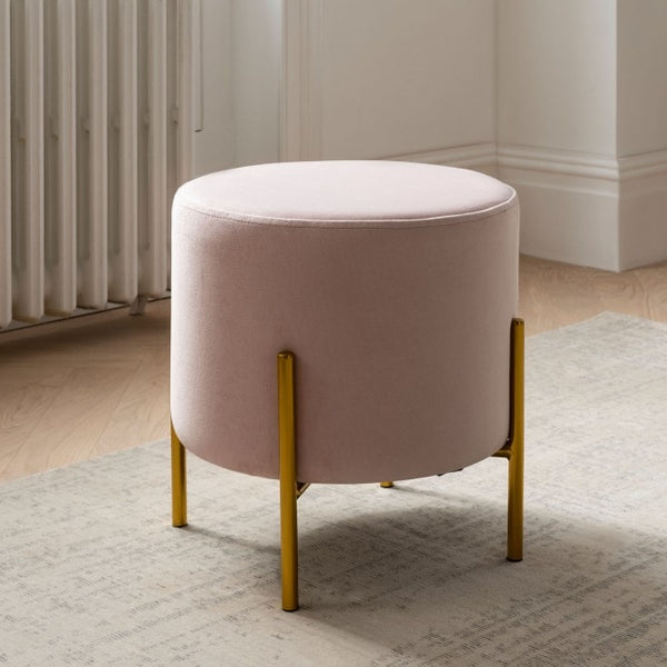 Italian minimalist FA96 and A59 full leather round tea stool VD5-1907-2 round tea stool