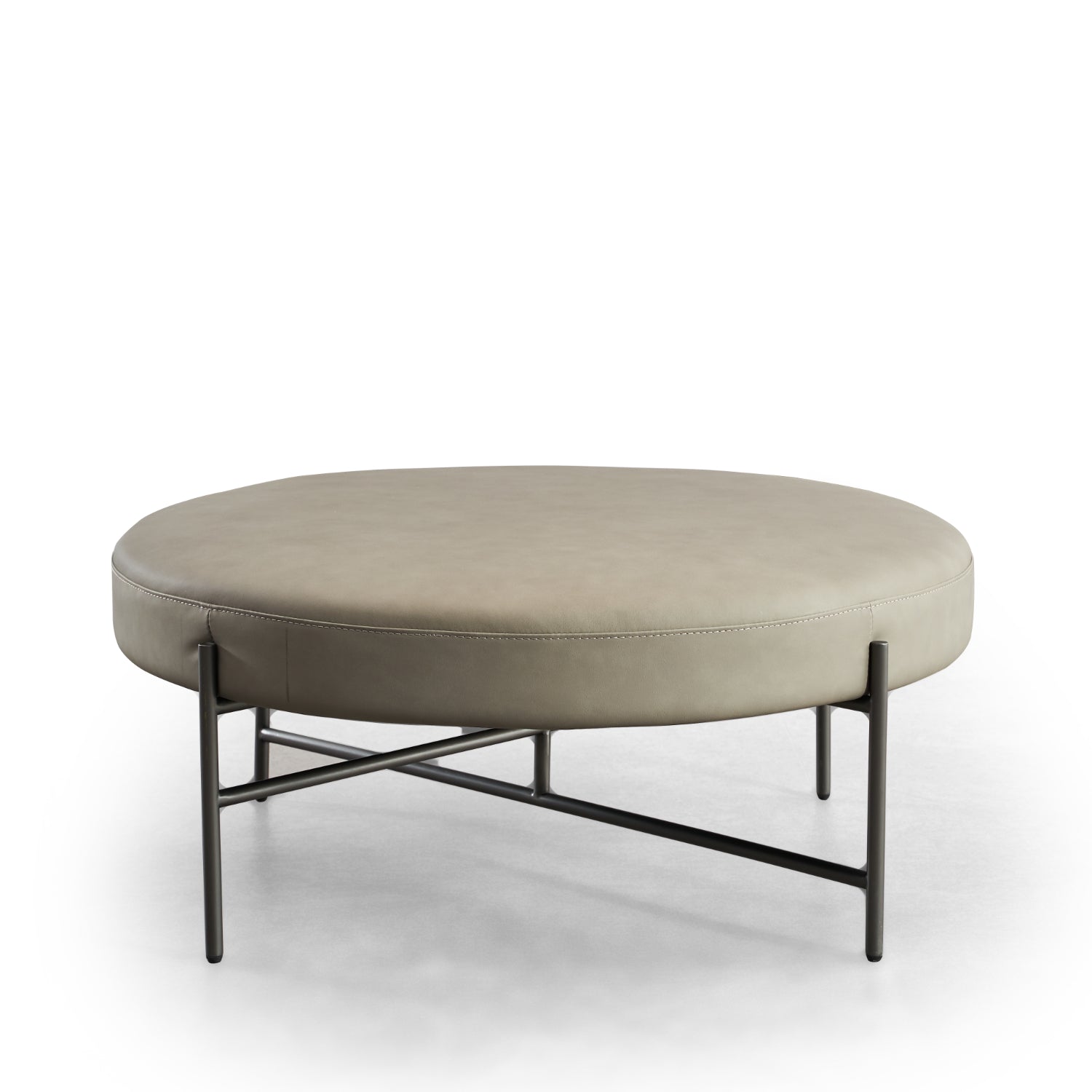 Luxury Leather Round Metal VD3-2071-1 Round Stool VV