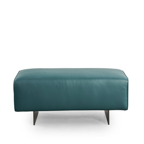 Luxurious Green Leather VD3-2073-1 Footstool VV