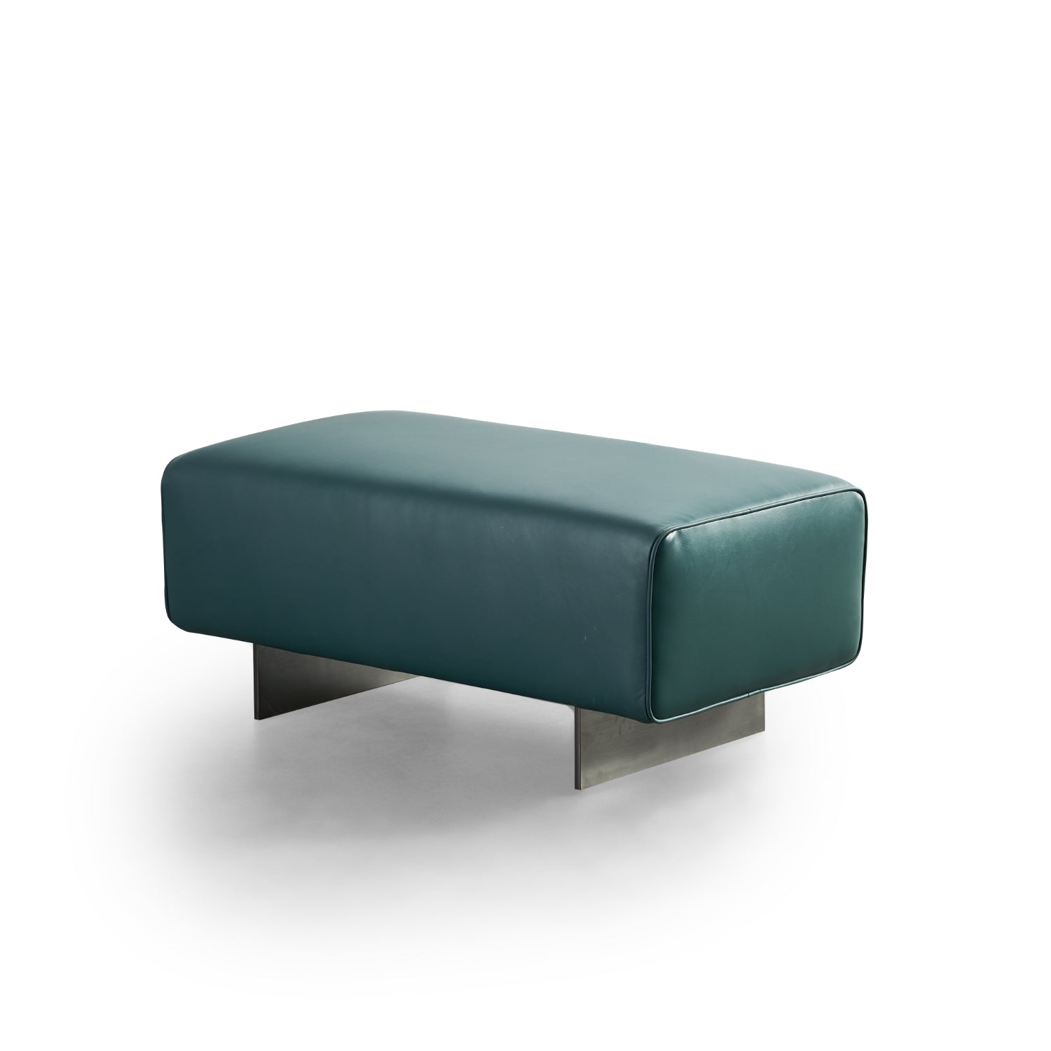 Luxurious Green Leather VD3-2073-1 Footstool VV