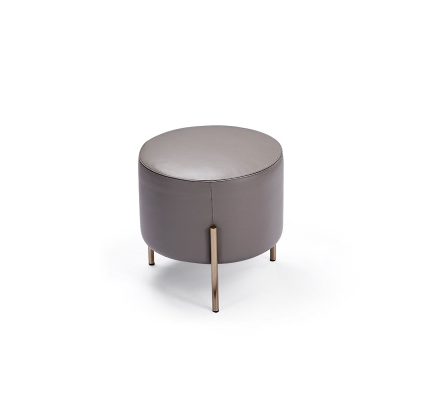 Italian minimalist FA96 and A59 full leather round tea stool VD5-1907-2 round tea stool VV