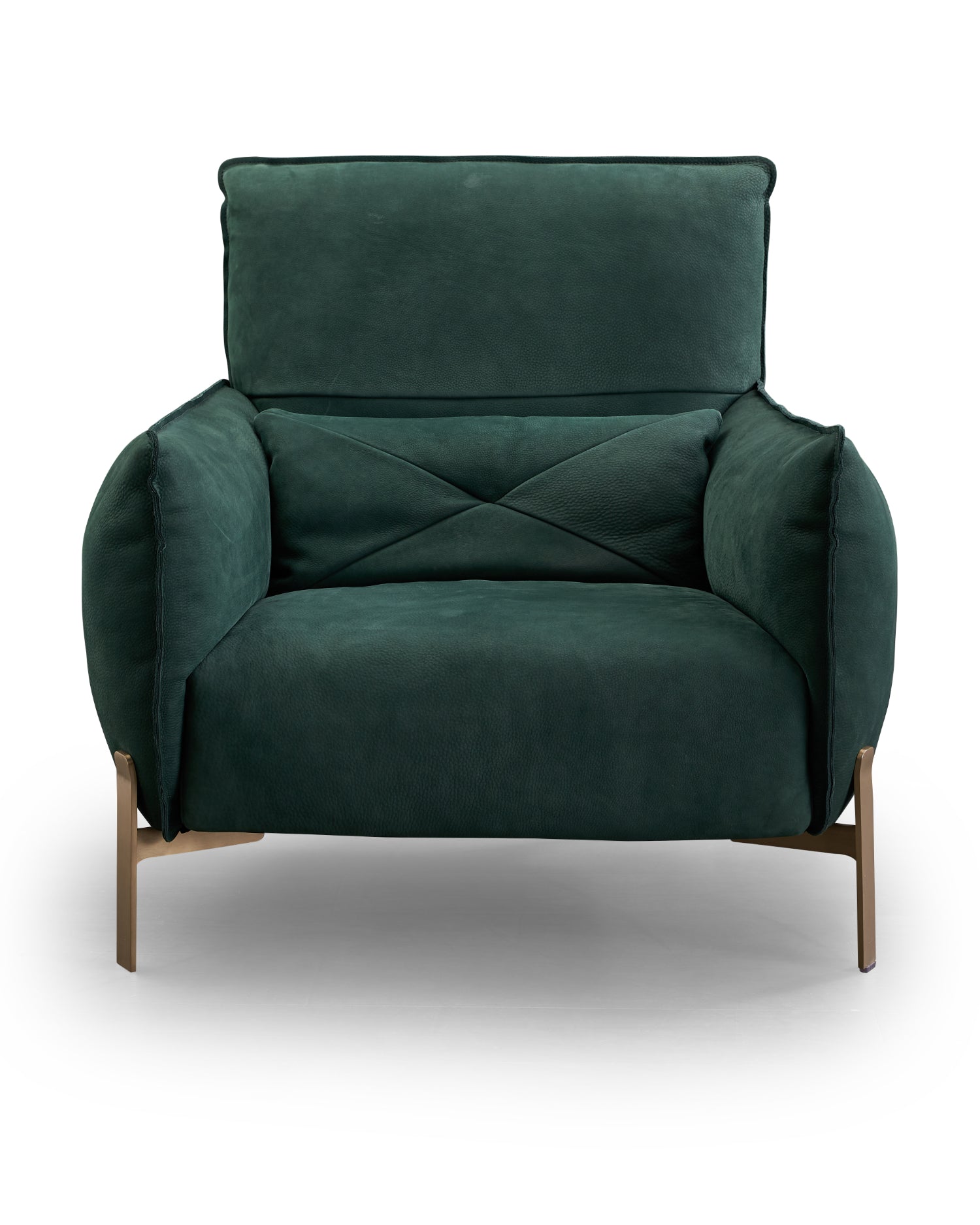 Italian minimalist AA49 all-leather green lounge chair VE5-2019 Lounge chair DD